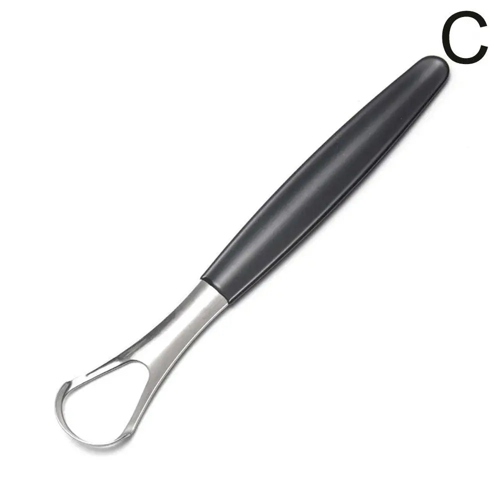 1Pc Stainless Steel Tongue Scraper Tongue Coating Cleaner Tonguecoating Brush Cleaning Tongue Coating Removing Bad Breath
