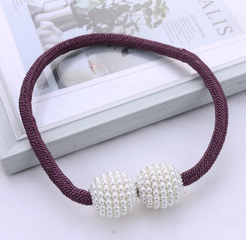 1/2PCS Pearl Magnetic Curtain Clip Curtain Holders Tie Back Buckle Clips Hanging Ball Buckle Tie Back Curtain Decor Accessories