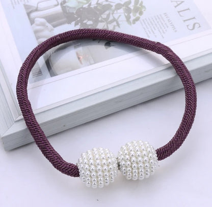 1/2PCS Pearl Magnetic Curtain Clip Curtain Holders Tie Back Buckle Clips Hanging Ball Buckle Tie Back Curtain Decor Accessories