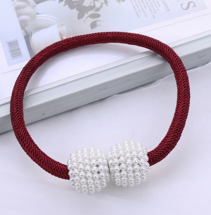 1/2PCS Pearl Magnetic Curtain Clip Curtain Holders Tie Back Buckle Clips Hanging Ball Buckle Tie Back Curtain Decor Accessories