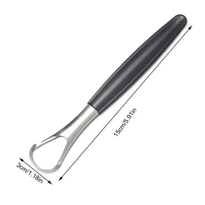 1Pc Stainless Steel Tongue Scraper Tongue Coating Cleaner Tonguecoating Brush Cleaning Tongue Coating Removing Bad Breath