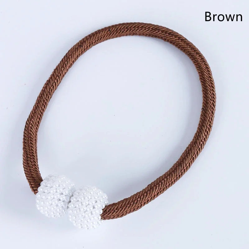 1/2PCS Pearl Magnetic Curtain Clip Curtain Holders Tie Back Buckle Clips Hanging Ball Buckle Tie Back Curtain Decor Accessories